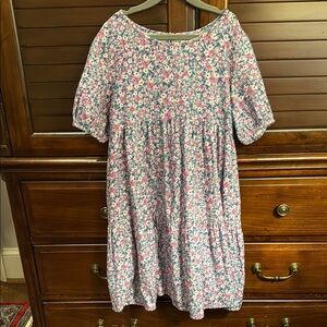Floral Pink Kids Dress
